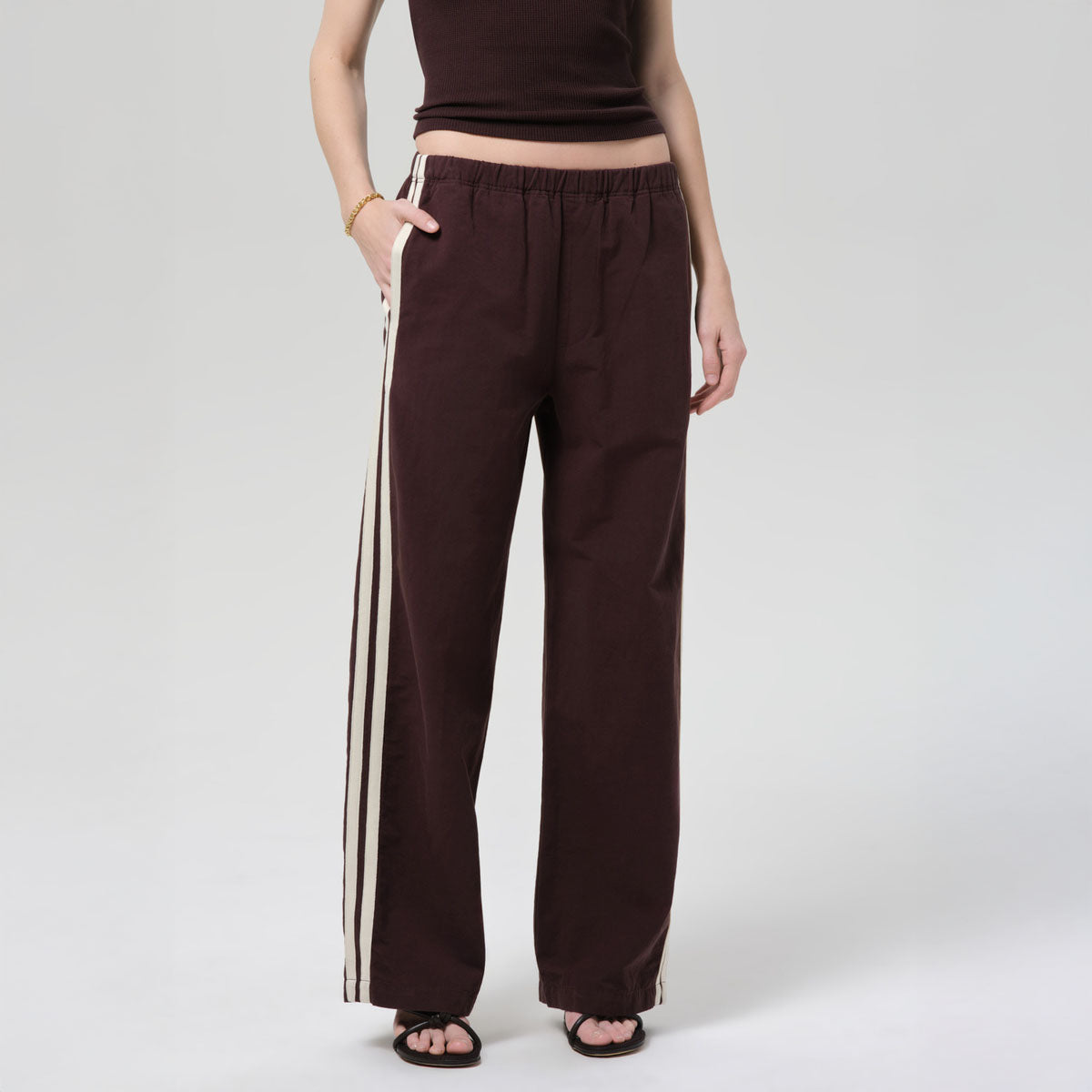 Aurora Track Pant in Chocolate