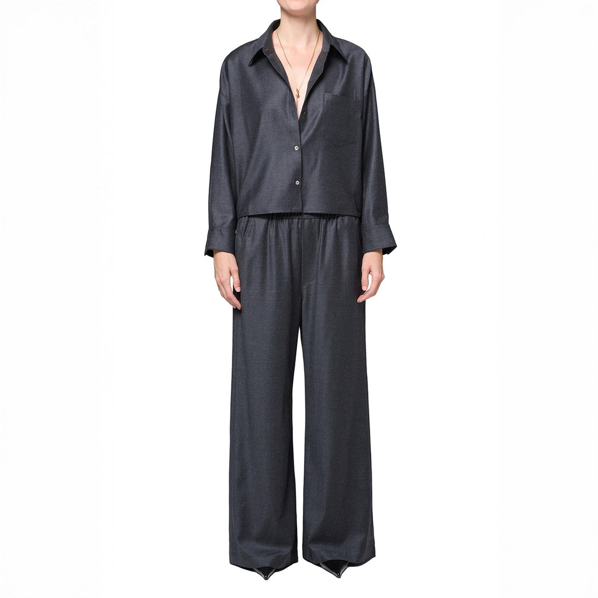 Clara Pull On Pant in Heather Gray