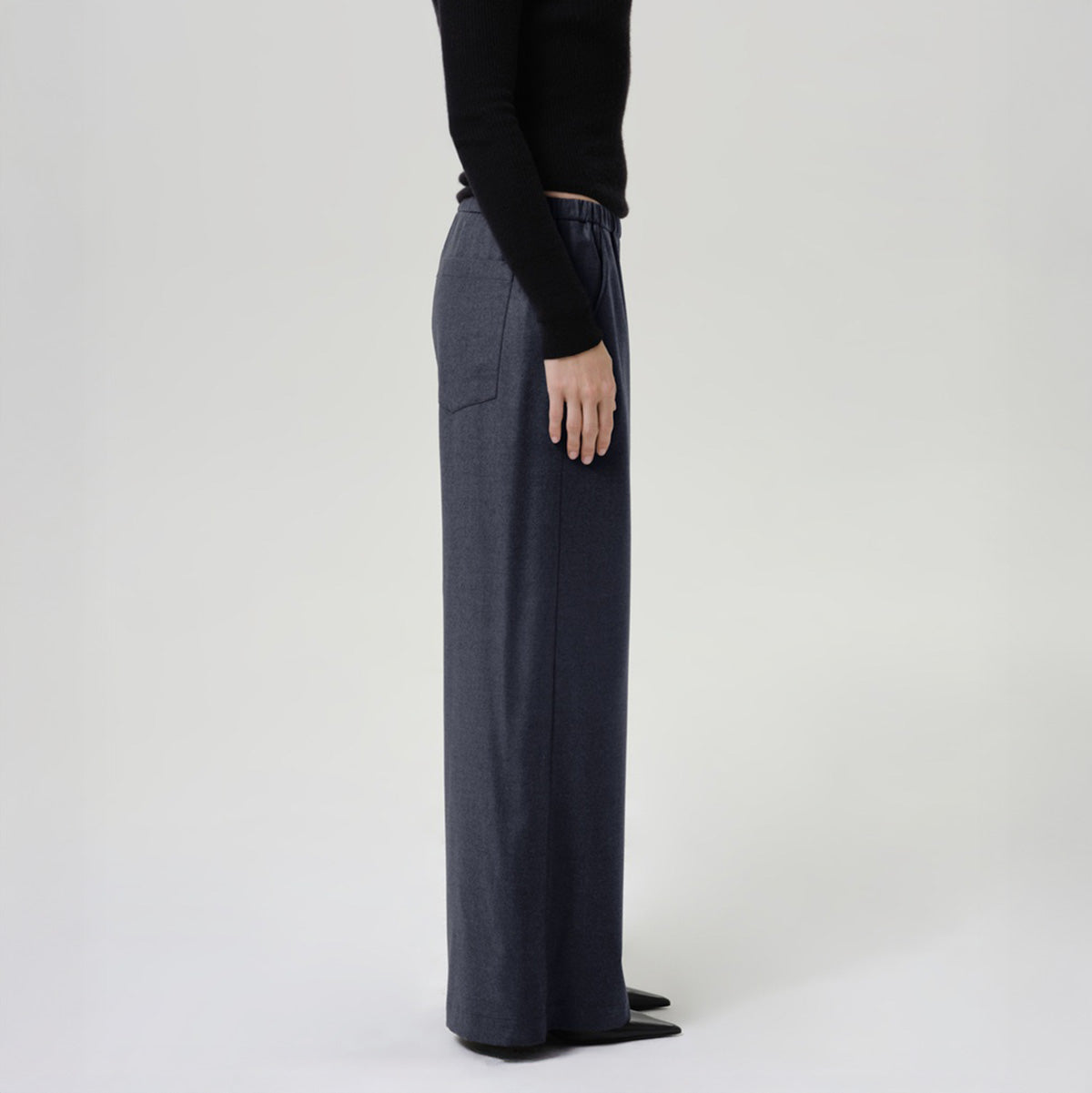 Clara Pull On Pant in Heather Gray