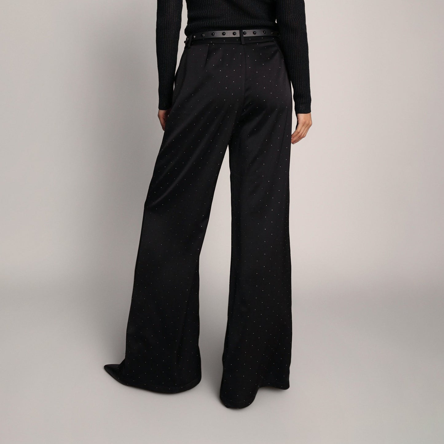 Leileen Sparkle Pant in Black