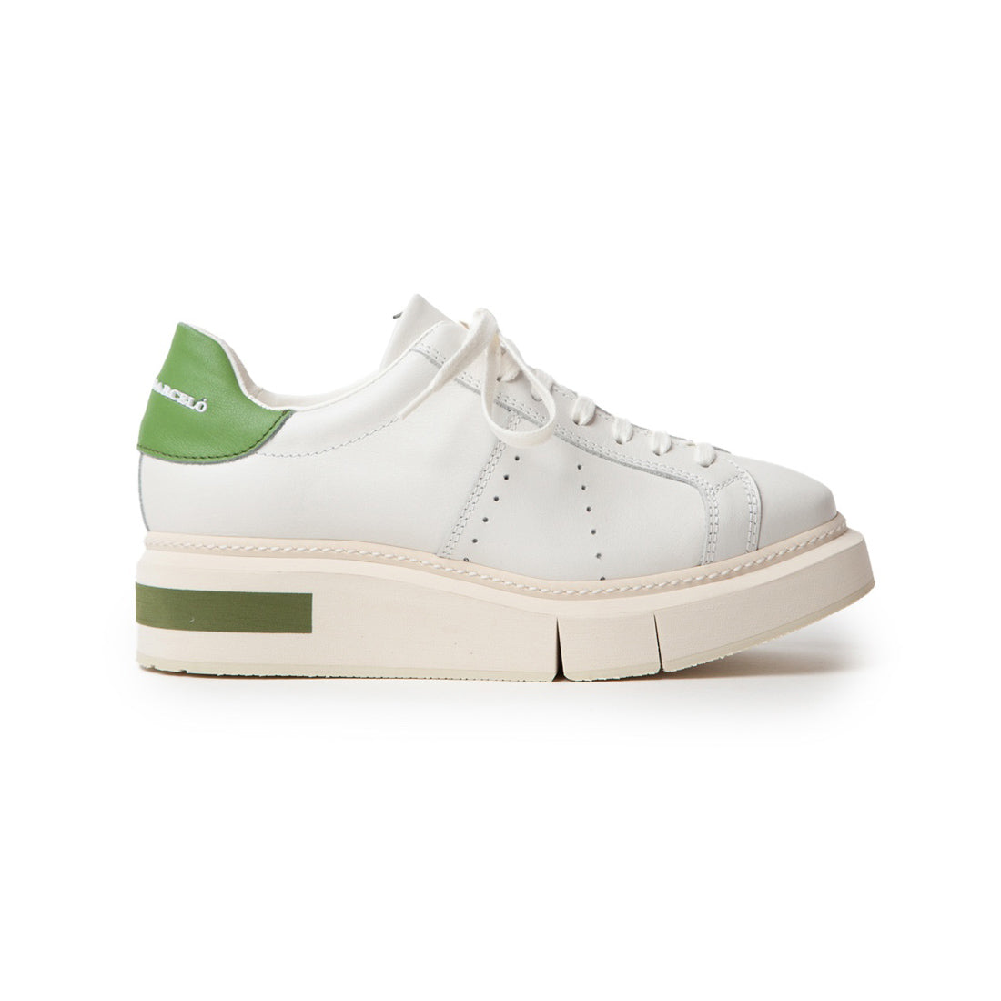 Agen Platform Sneaker in Gesso & Grass