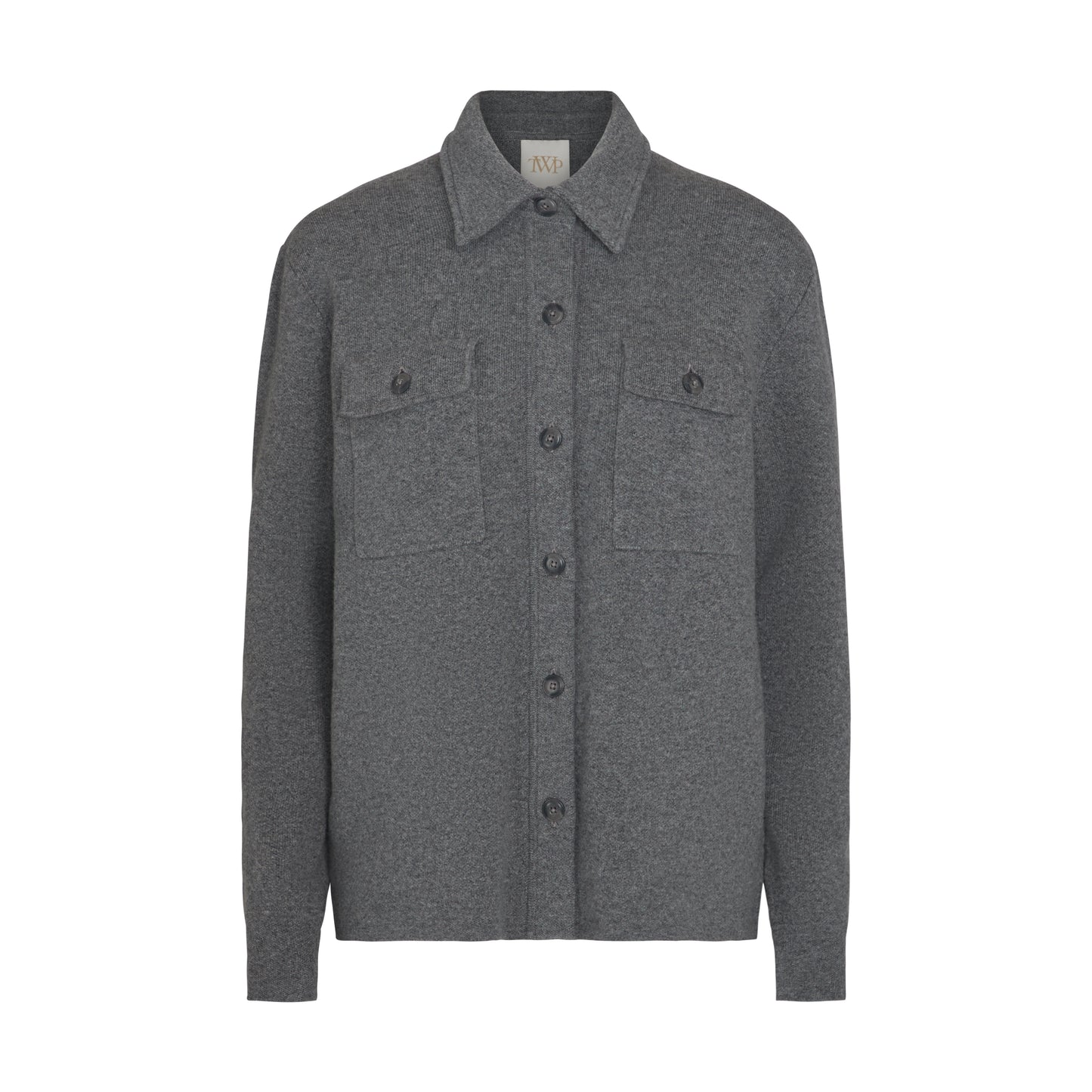 New Theo Knit Jacket in Heather Grey