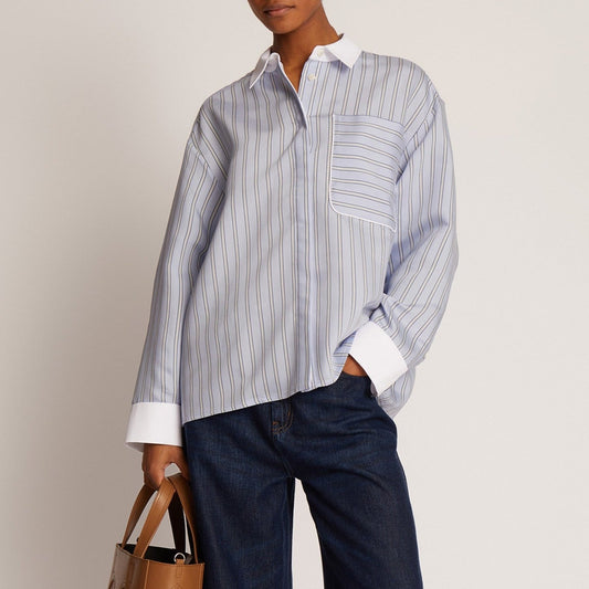 Tuxilima Button Up Shirt in Light Blue