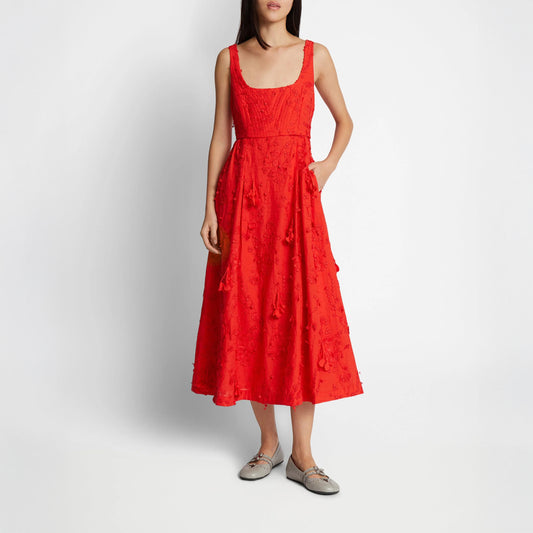 Fronia Dress in Red