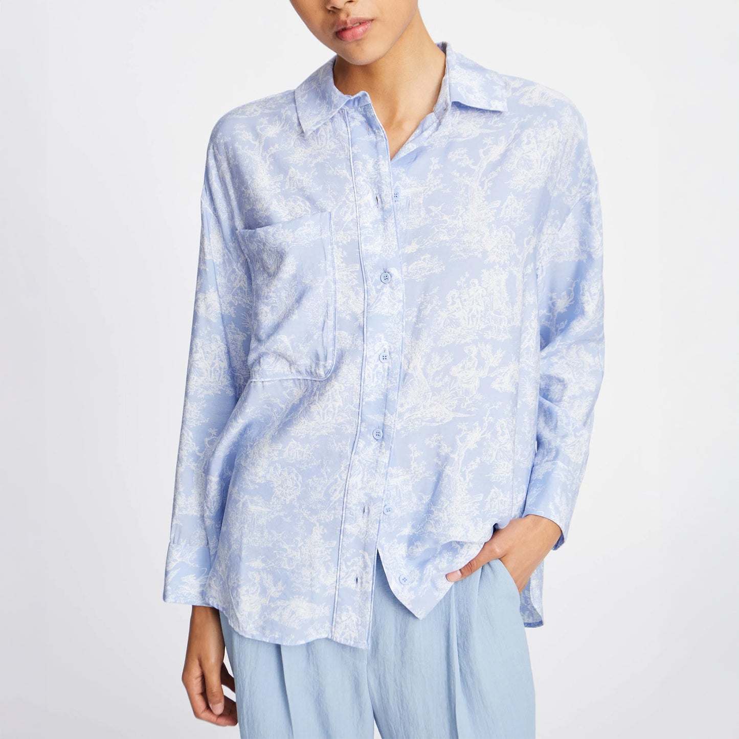 Filius Blouse in Light Blue