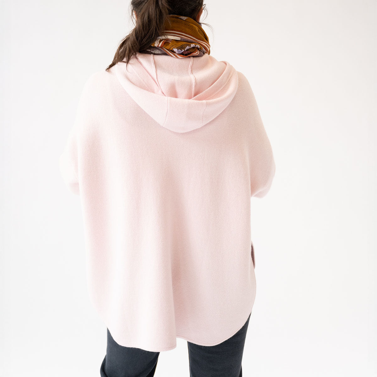 Oversized Zip Up in Rose Fondant