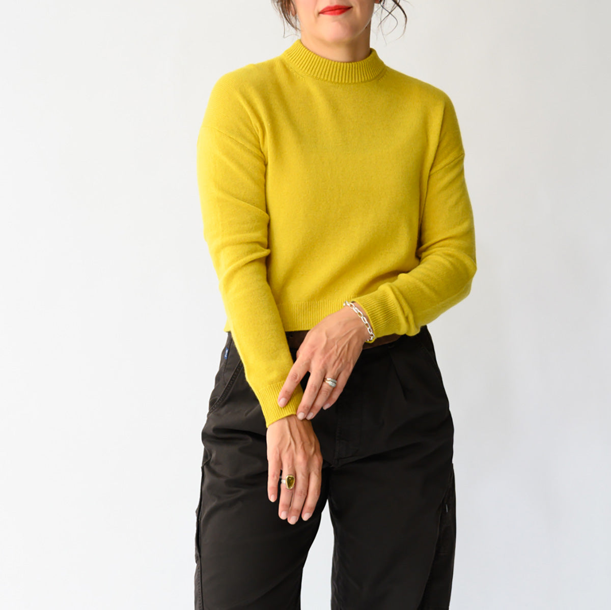 Crewneck Sweater in Golden Quince