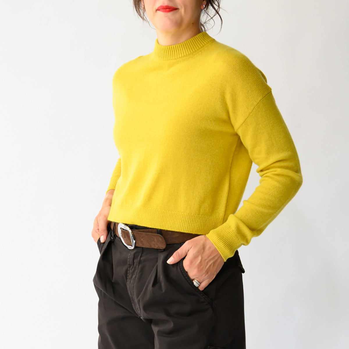 Crewneck Sweater in Golden Quince