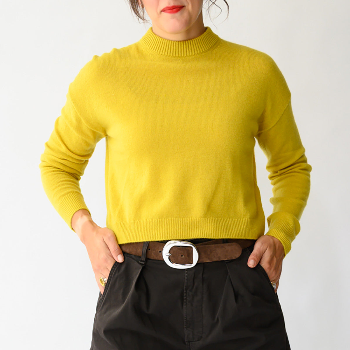 Crewneck Sweater in Golden Quince