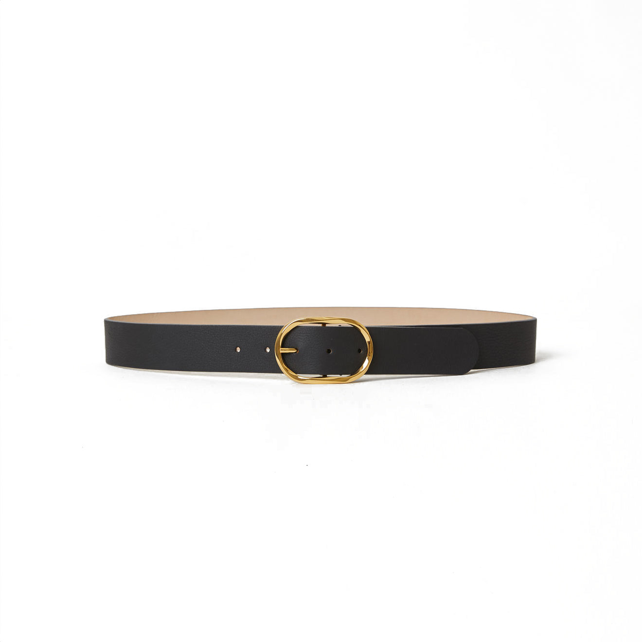 Kyra Leather Belt in Black