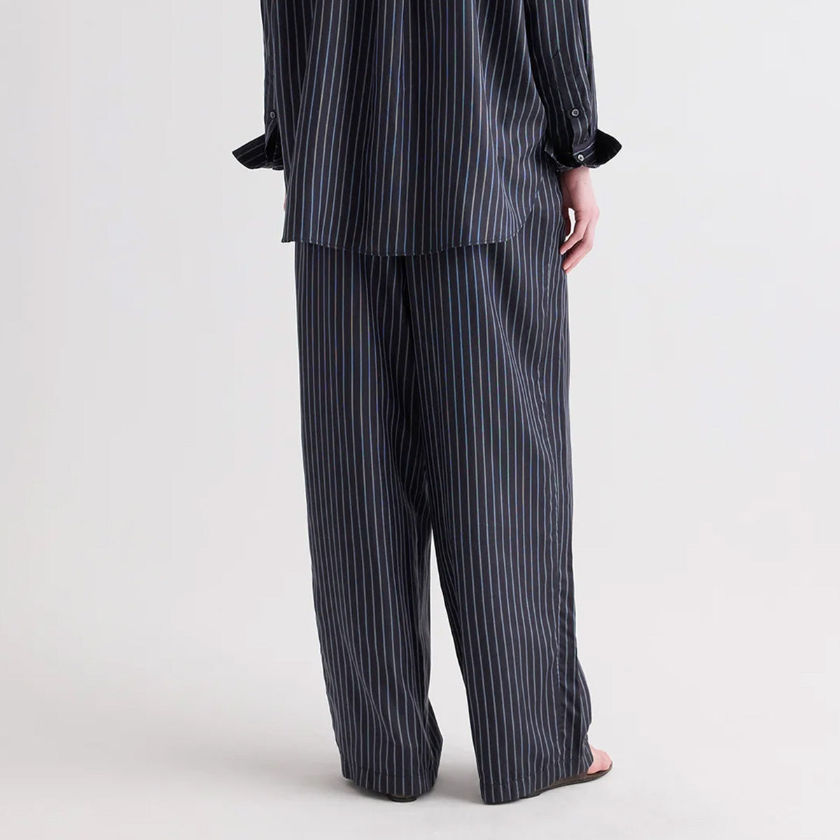PJ Pant in Blue Night and Turkish Coffee Stripe