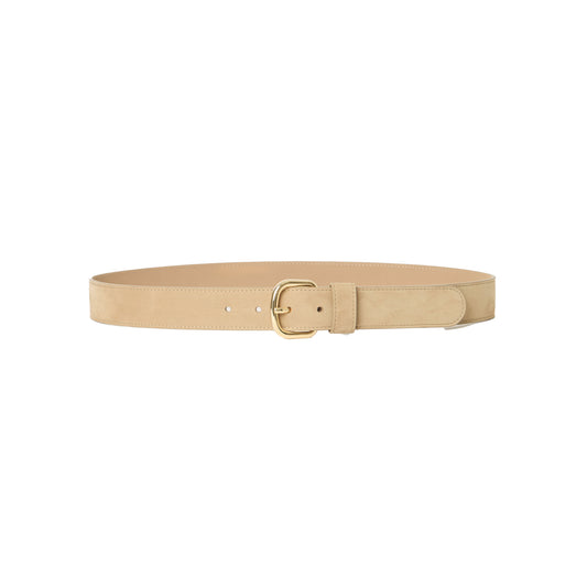 George Nubuck Hip Belt in Macchiato and Gold