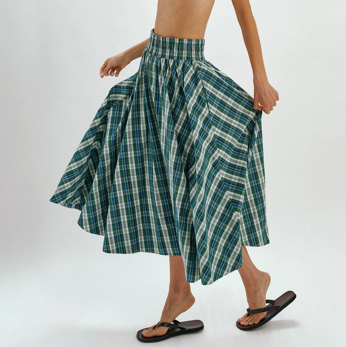 Kyria Circle Skirt in Ivy Multi