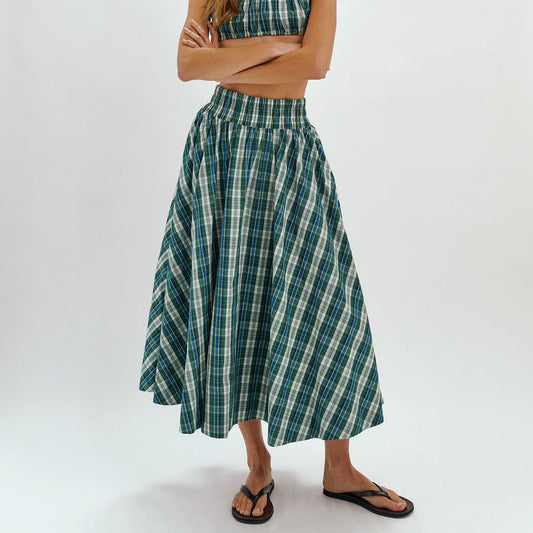 Kyria Circle Skirt in Ivy Multi