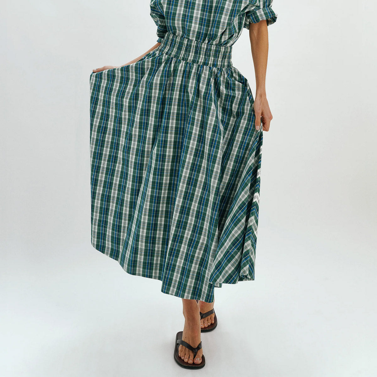 Kyria Circle Skirt in Ivy Multi