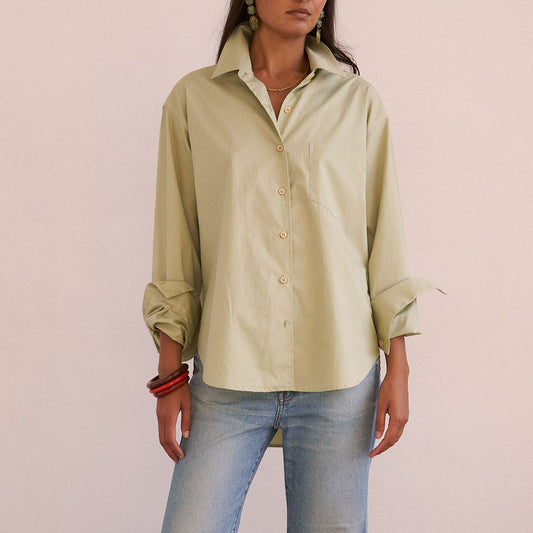 The Weekend Shirt in Pistachio
