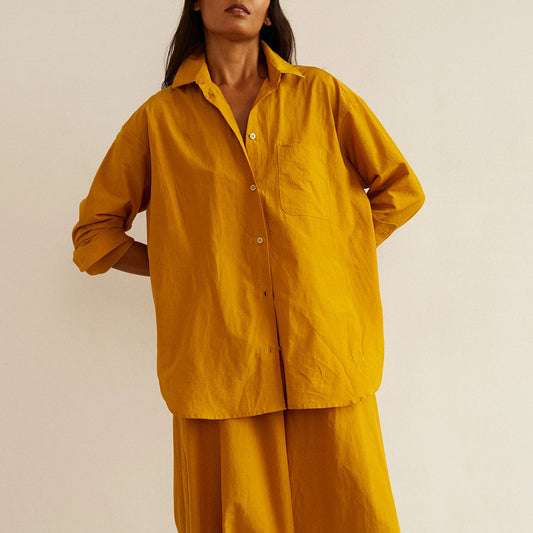 The Essential Shirt in Turmeric