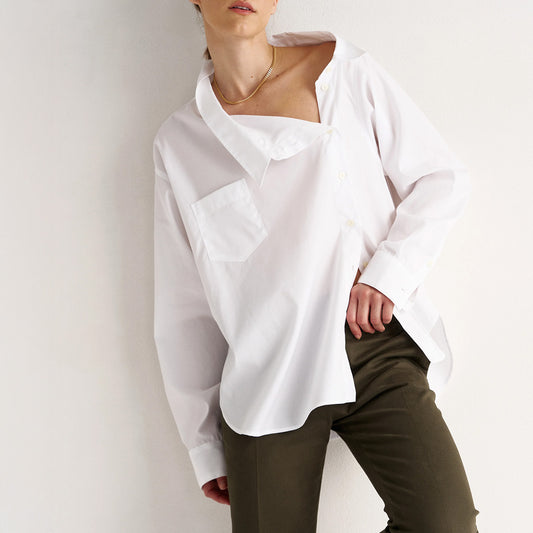 The Asymmetry Shirt in White