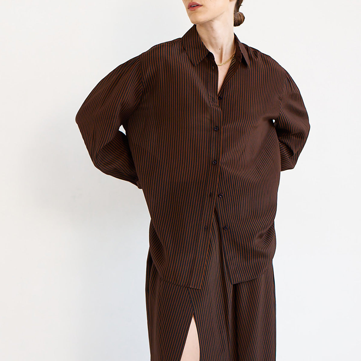The Lucy Blouse in Signature Stripe
