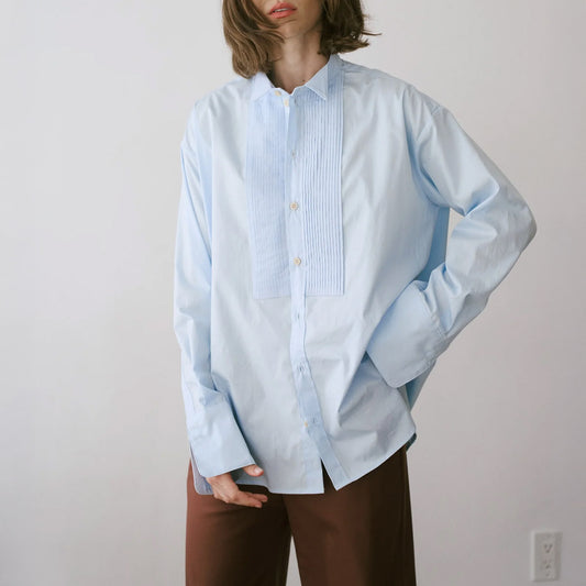 Tuck Shirt in Baby Blue