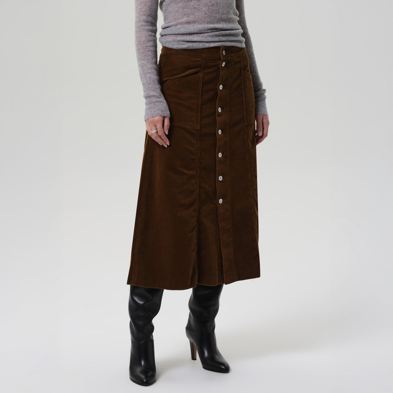 Devin A-Line Skirt in Manuka