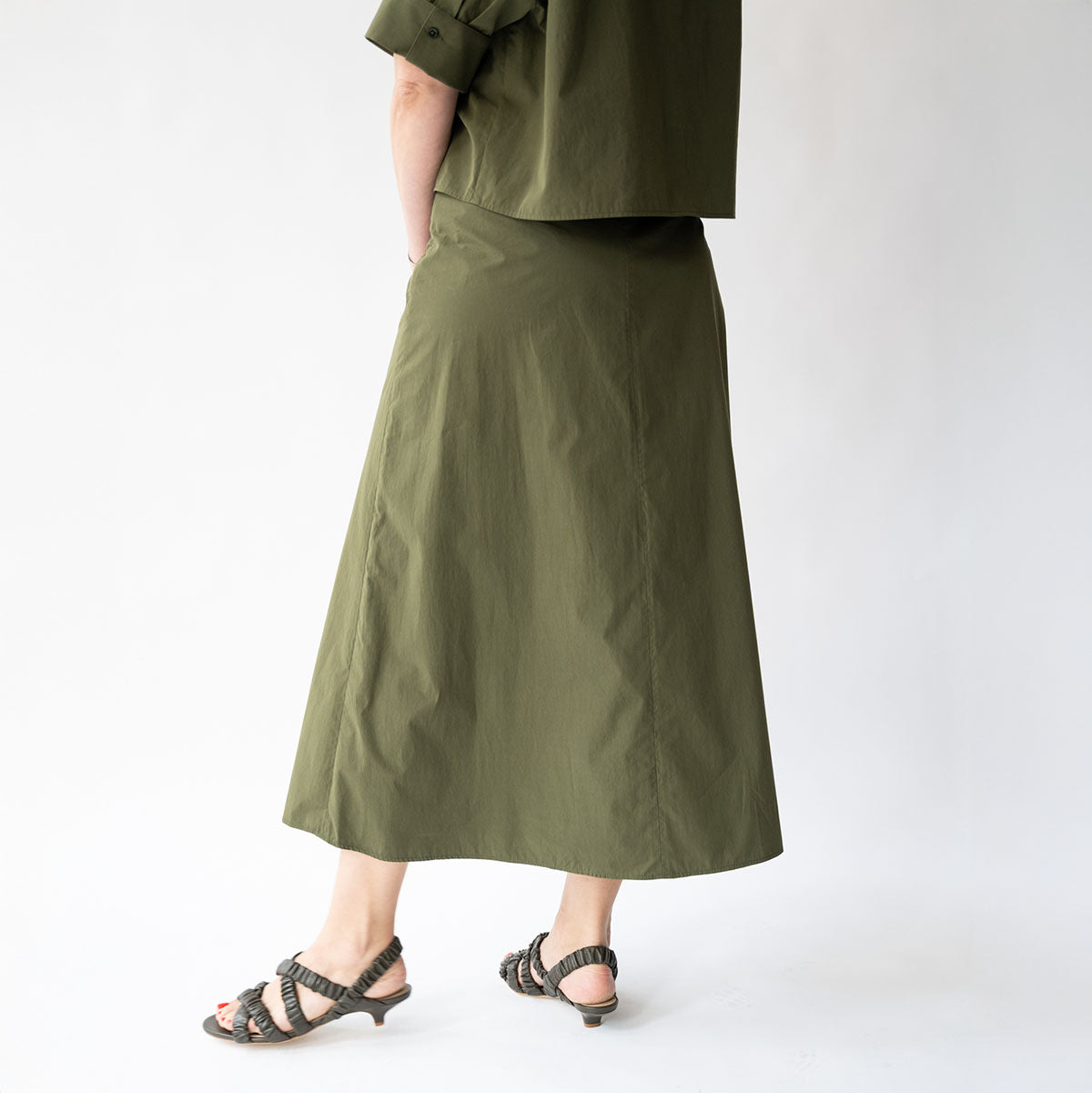 The A Line Skirt in Military