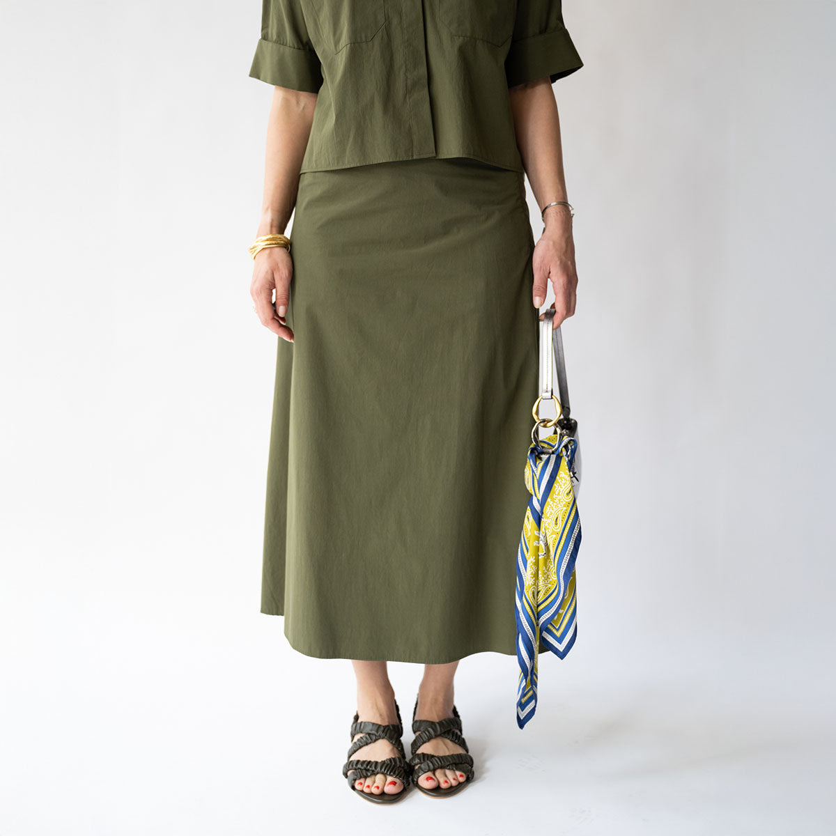 The A Line Skirt in Military