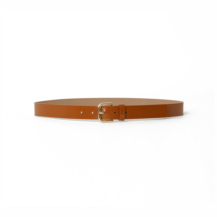 Lennox Mod Belt in Cuoio Patent Leather