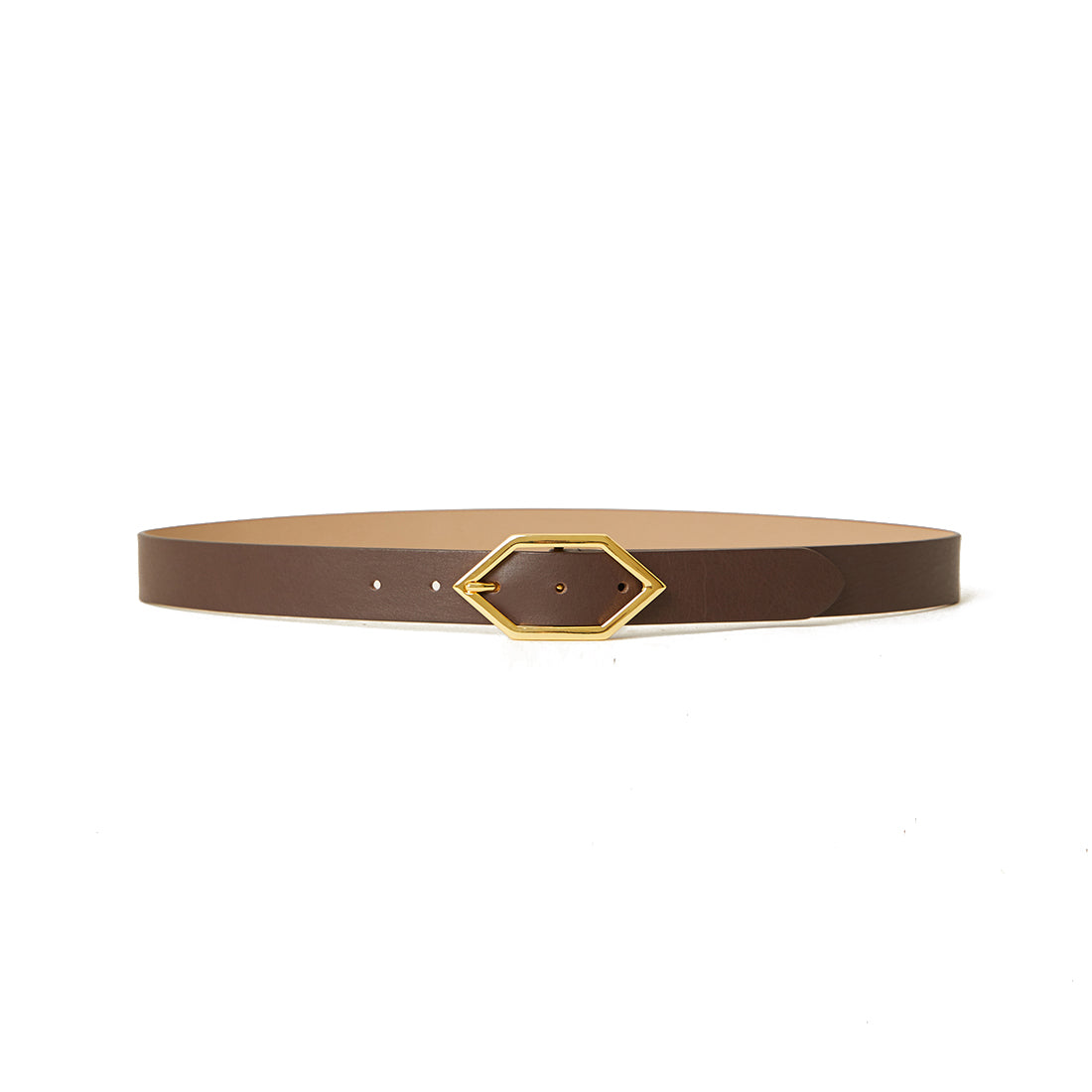 Rory Leather Belt in Chocolate