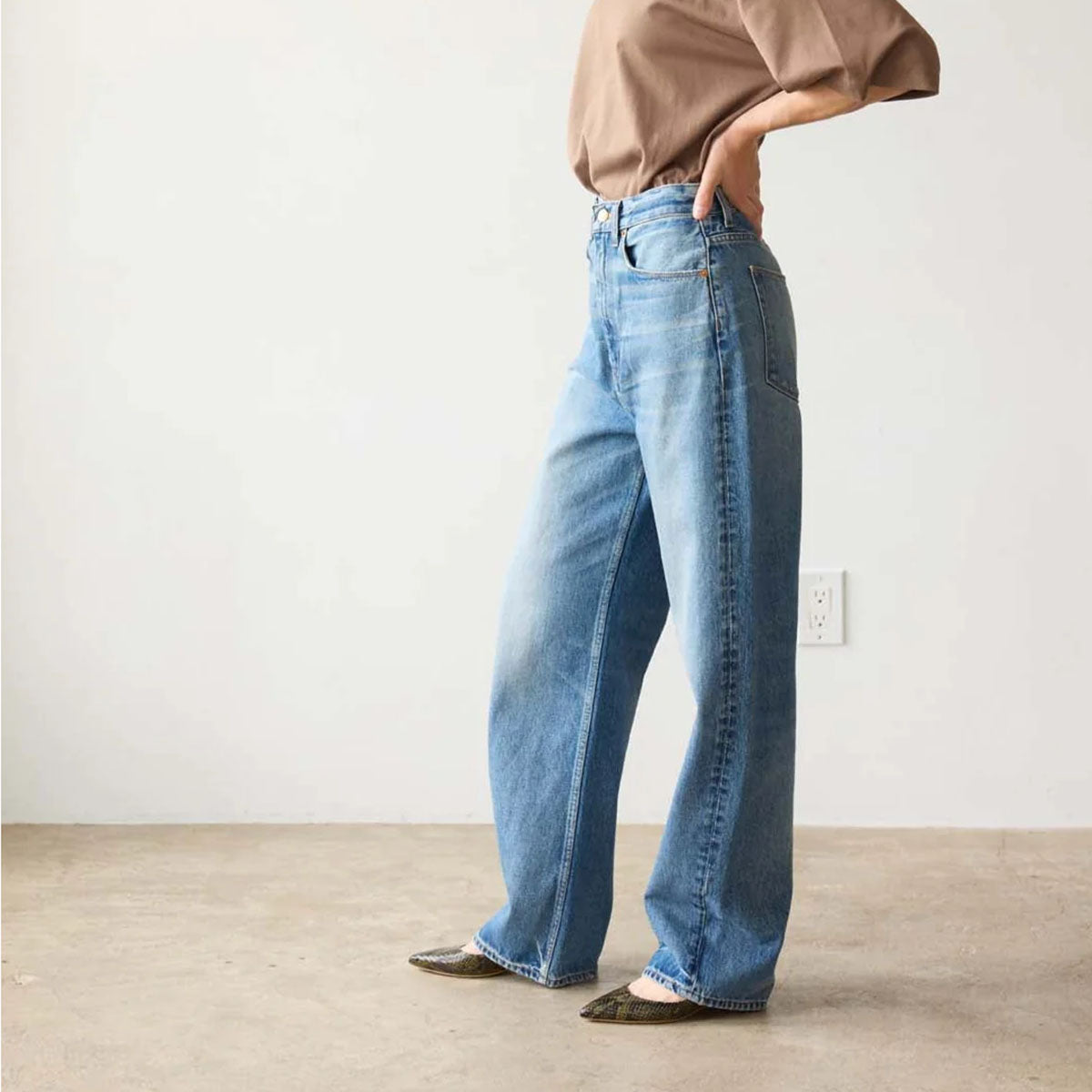 Fan Jean in Borrego Indigo