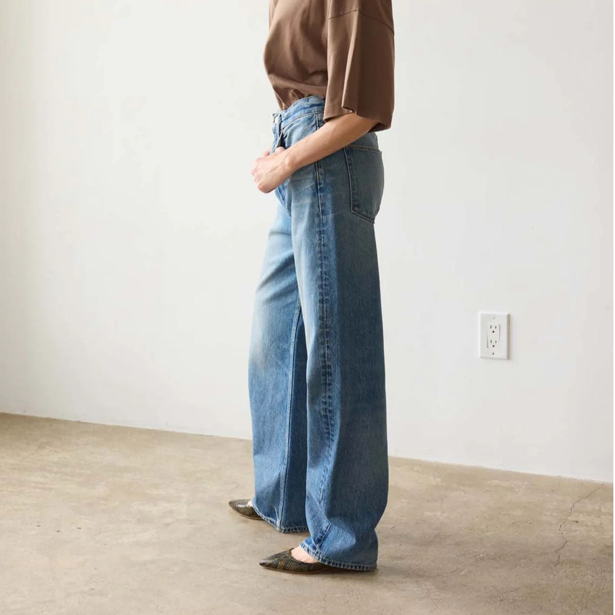 Fan Jean in Borrego Indigo