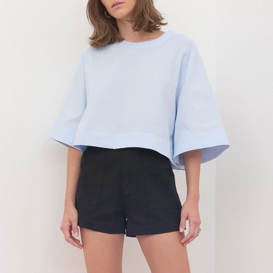 Violet Top in Blue