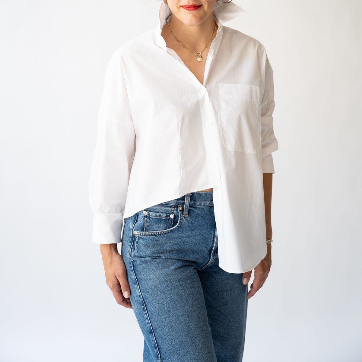 Carter Blouse in White