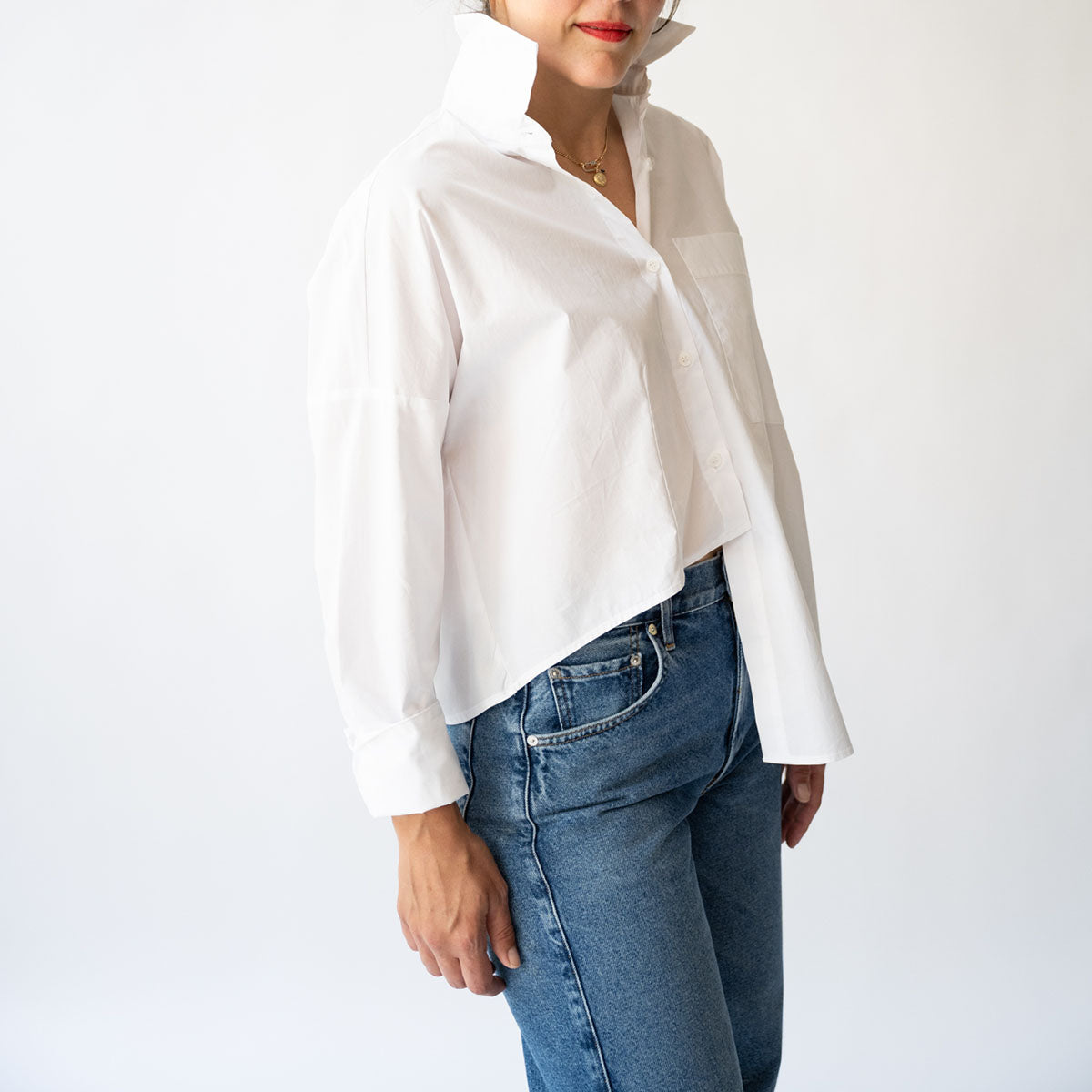 Carter Blouse in White