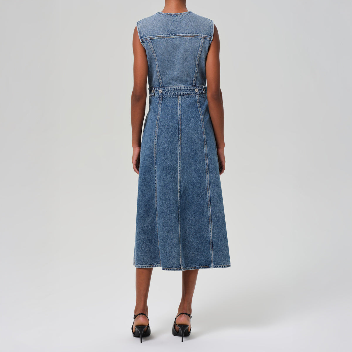 Idalene Denim Dress in Terrace