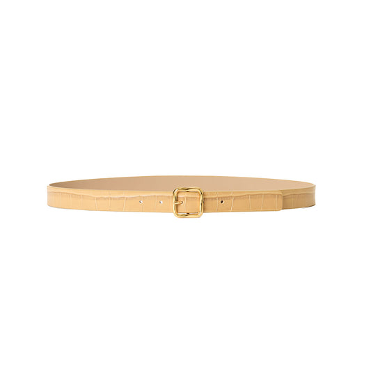 Ellie Crocco Belly Belt in Came and Gold