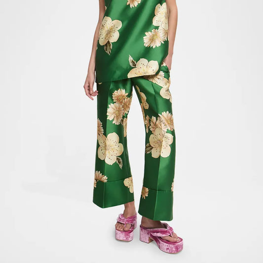 Sage Pant in Green Floral