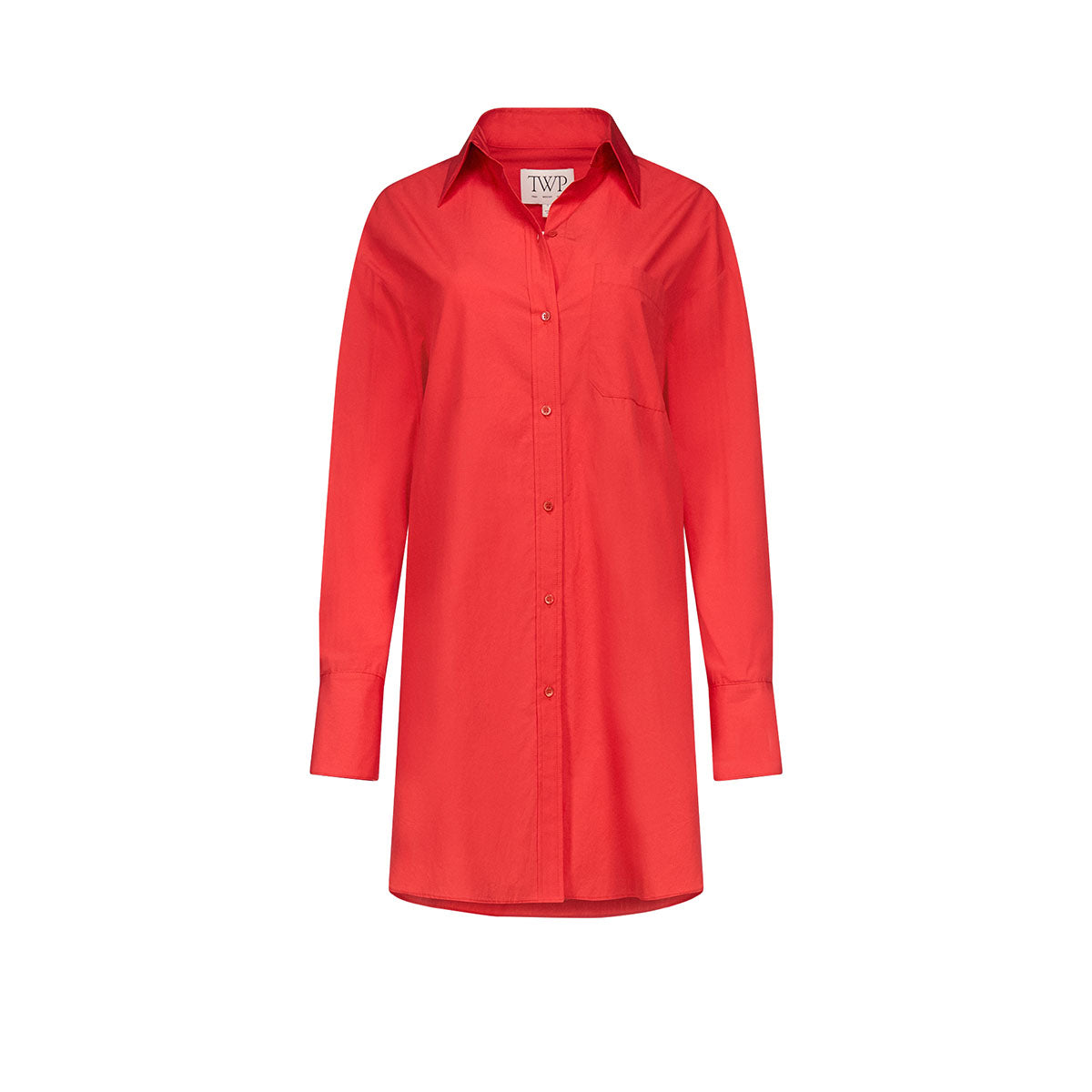 Big Joe Shirt Dress in Tomato