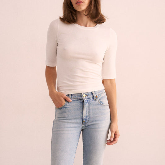 The Rib Elbow Crew in White