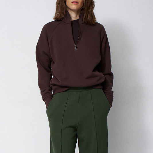 The Quarter Zip in Brown