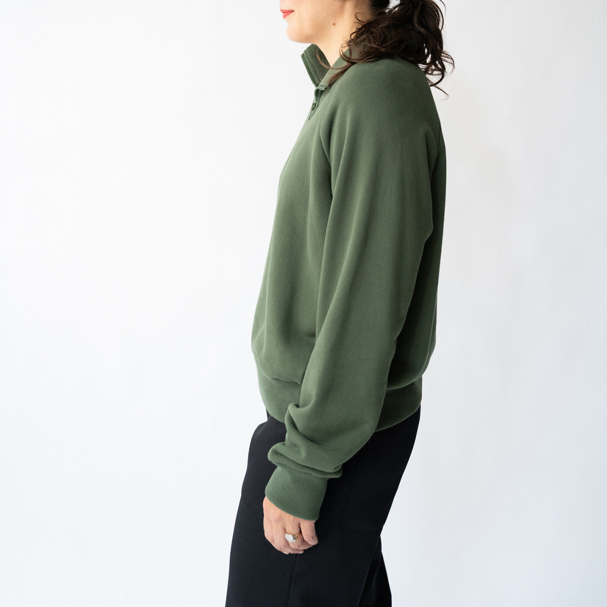 The Quarter Zip in Pine