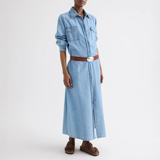 Cowboy Maxi Dress in Newport