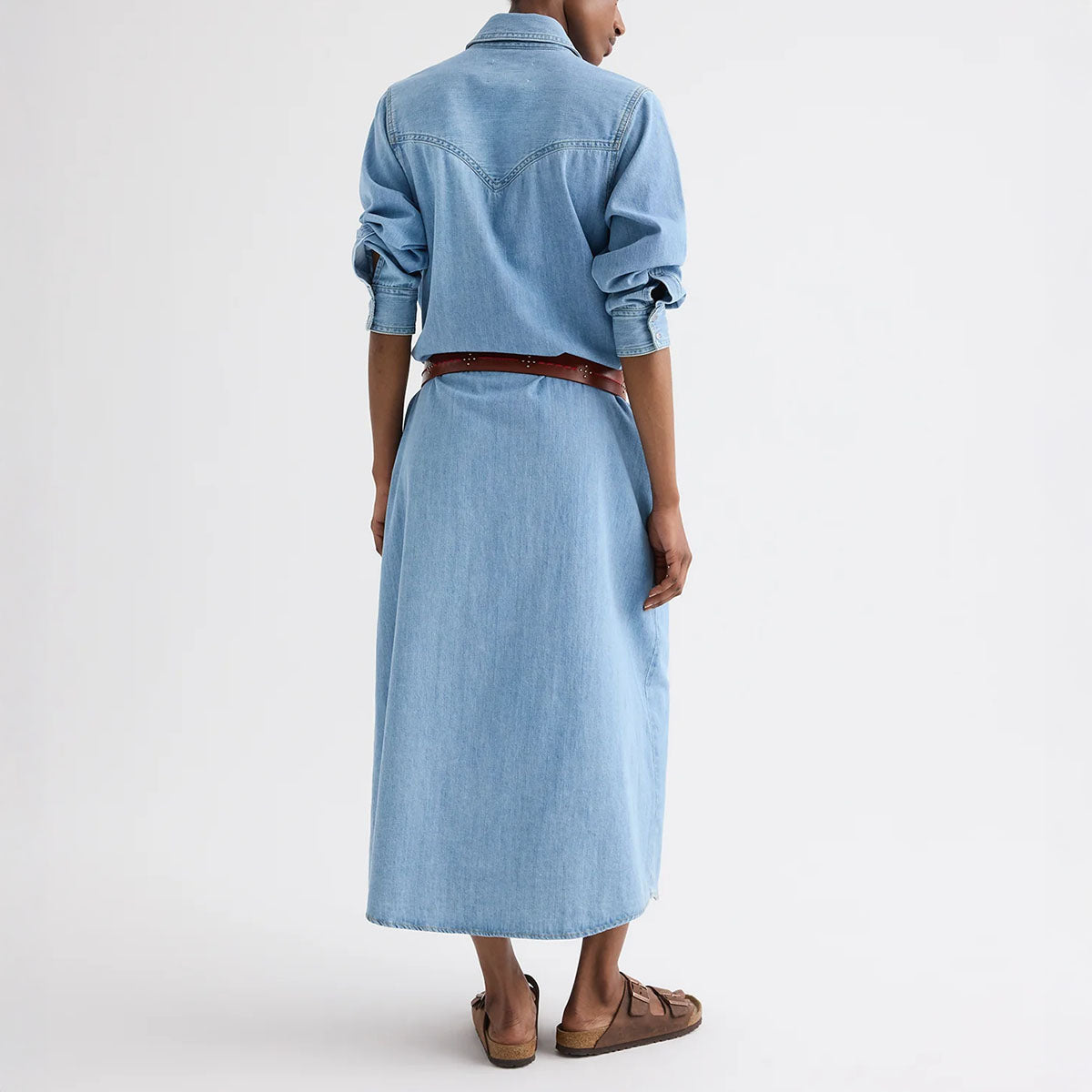 Cowboy Maxi Dress in Newport