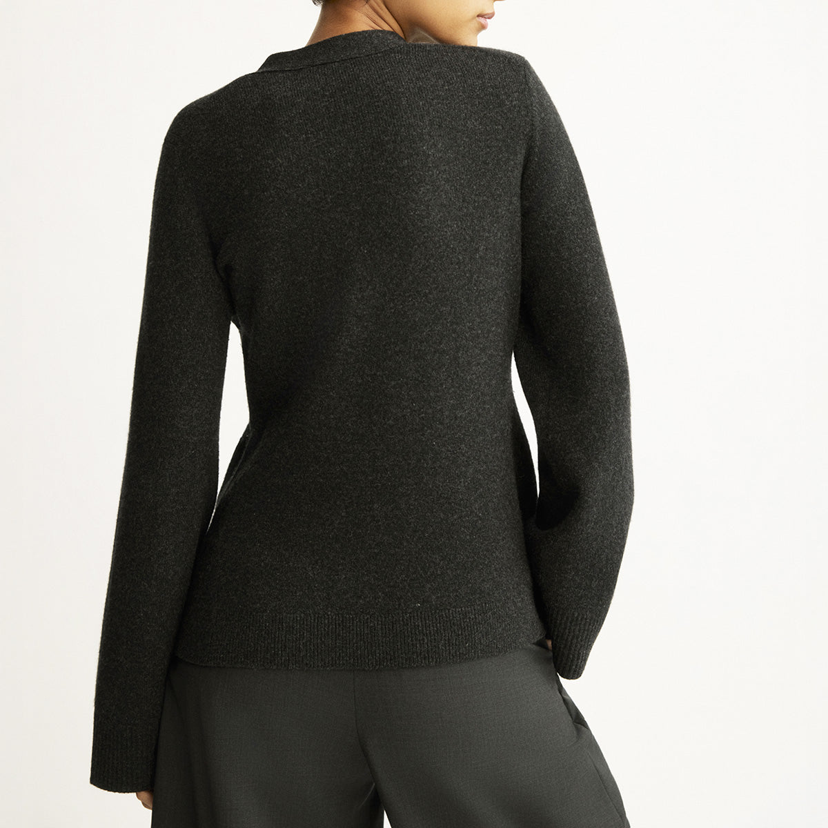 Bleeker Cardigan in Charcoal