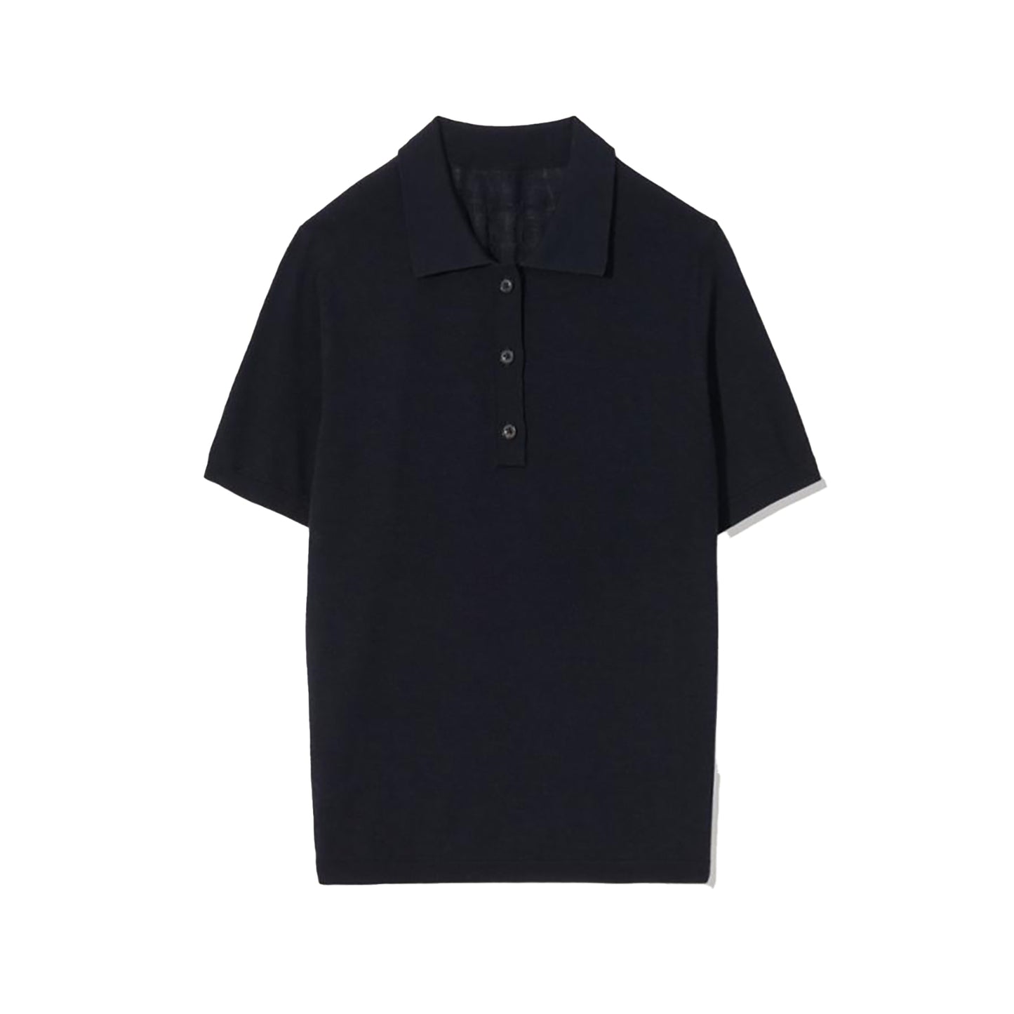 Jeannelle Knit Polo in Black