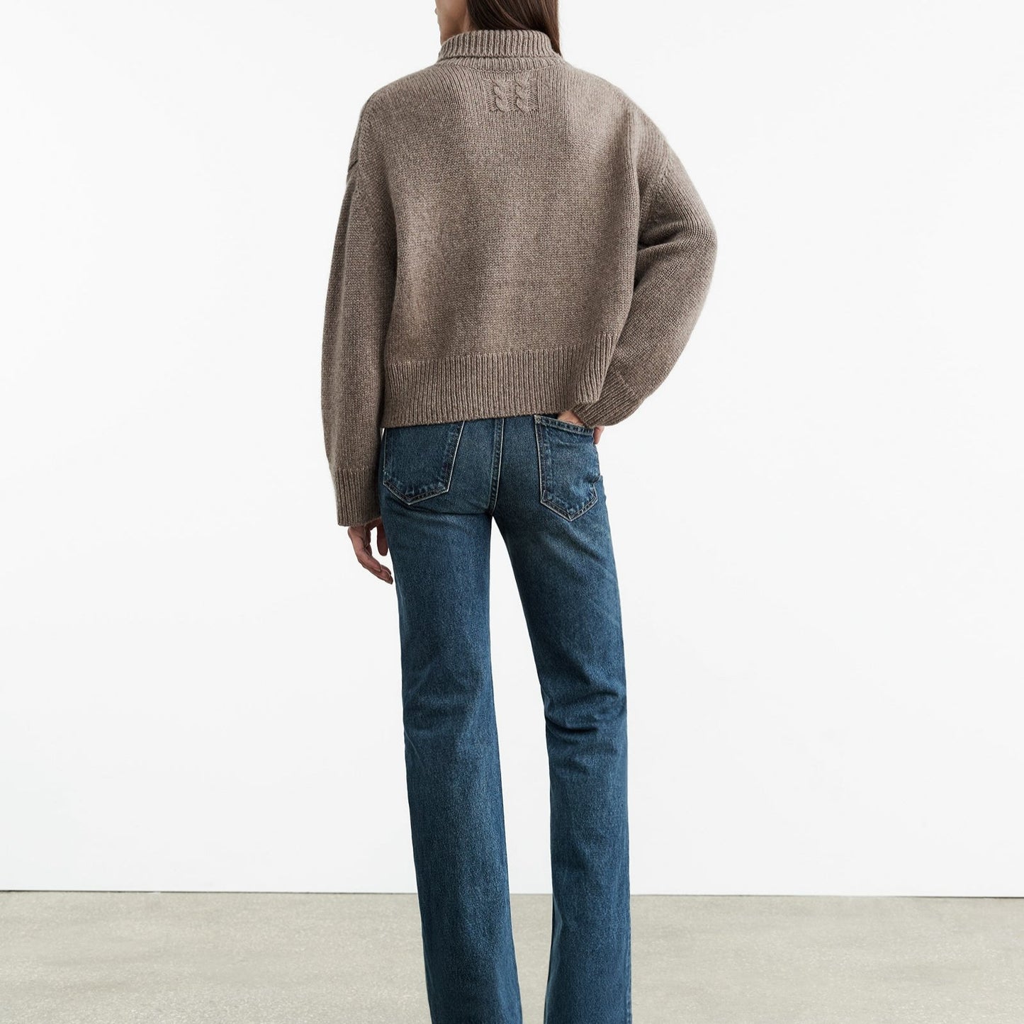 Tabitha Turtleneck in Peat Melange