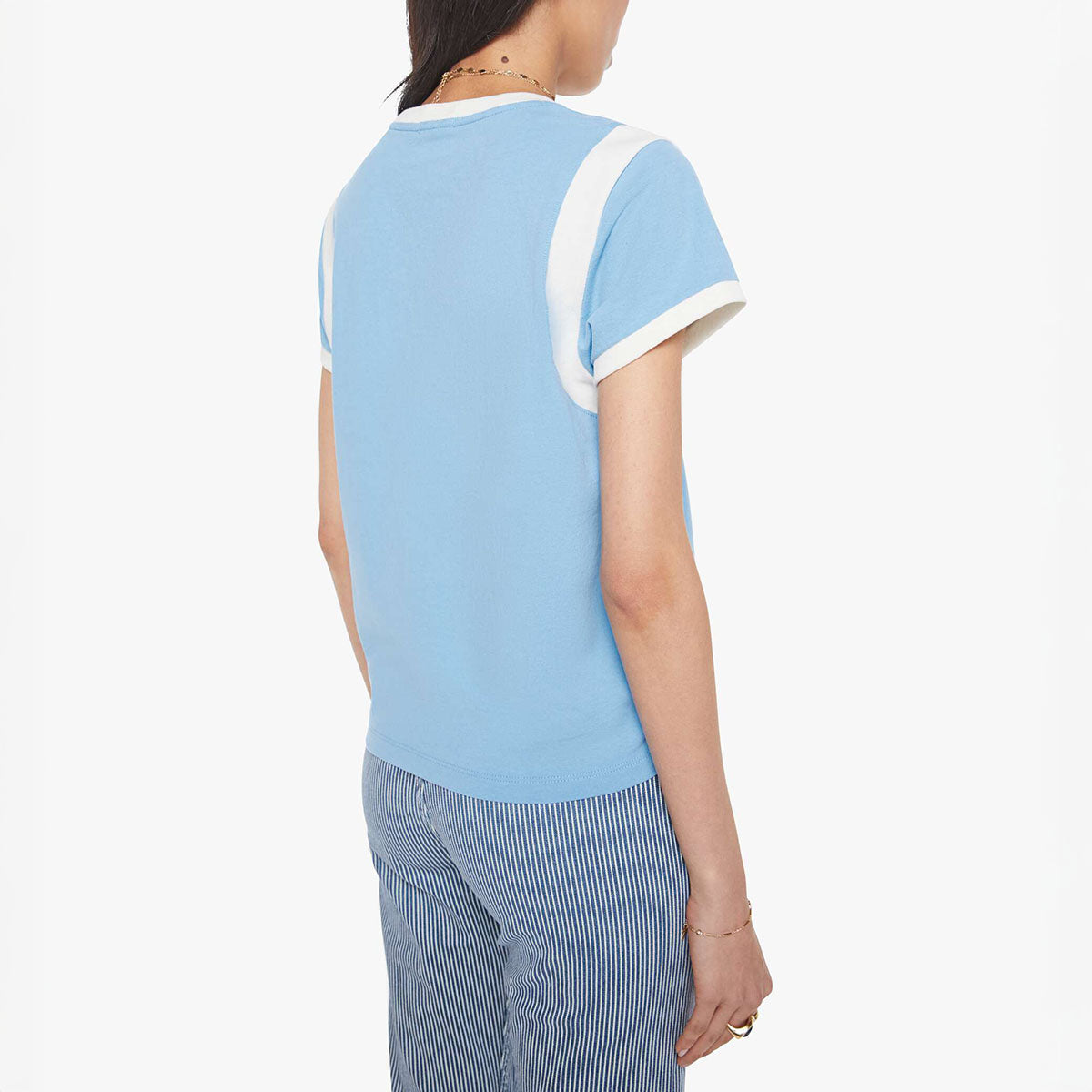 Boxy Goodie Inset Tee in Mother Script