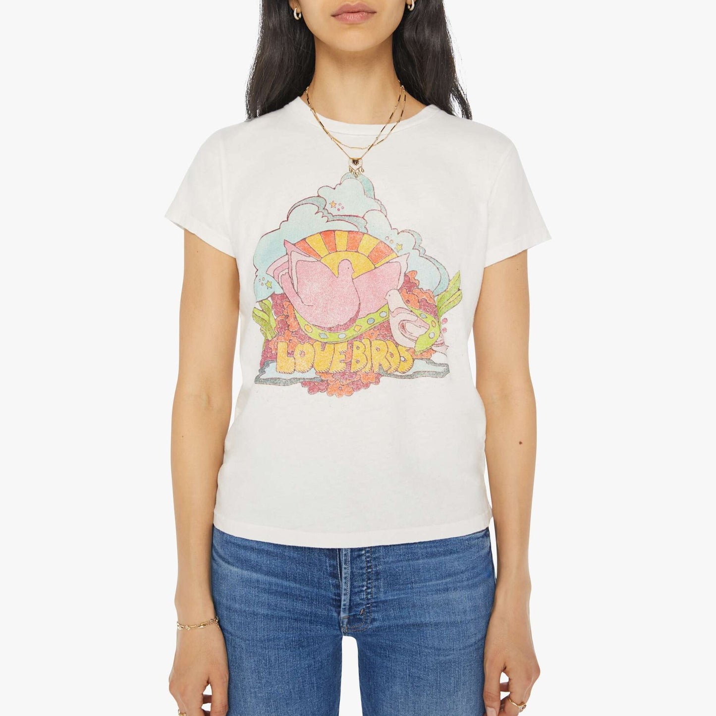 Boxy Goodie Goodie Tee in Love Birds