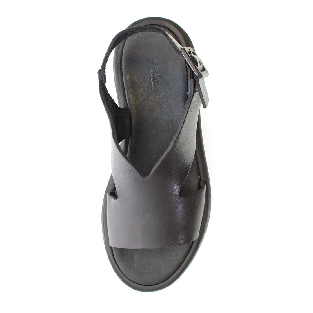 India Platform Sandal in Black