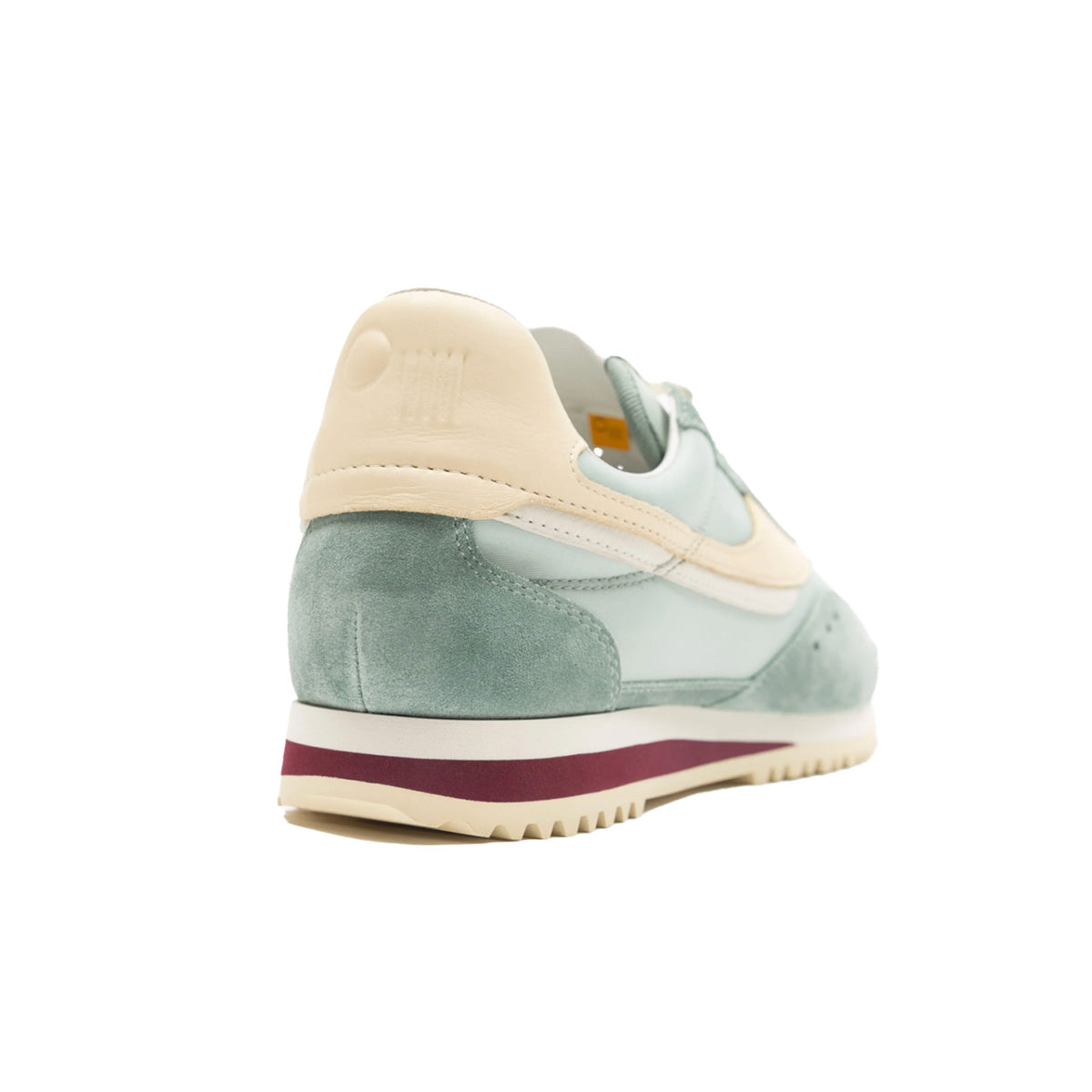 Rennes Sneaker in Agave showcasing premium Italian suede upper and rubber outsole.